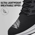 thumbnail image 5 of AMANSSE Mens Shoes Non Slip Running Walking Shoes Lightweight Breathable Slip on Sock Shoes Workout Gym Shoes Black Size 9, 5 of 7