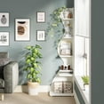thumbnail image 5 of Corner Shelf, Modern Wall Corner Bookshelf, Stylish Corner Small Bookcase Storage Rack Plant Stand with Unique Shape for Living Room, Home Office (, PC), 5 of 9