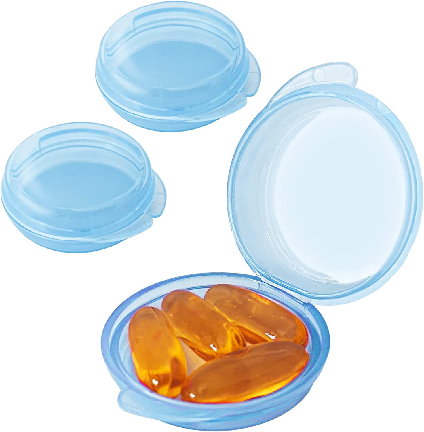 Small Pill Box (3 Pack), Daily Mini Pill Organizer Portable for Purse