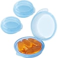 thumbnail image 1 of Small Pill Box (3 Pack), Daily Mini Pill Organizer Portable for Purse Pocket,Travel Pill Case Medicine Storage Container Earplug Case (Blue）, 1 of 14