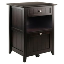 Contemporary Home Living Burke File Cabinet Coffee Finish