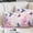 Pink, variant on Pink Flower Pillow Covers, Linen Long Throw Pillow Case, Spring Floral Butterflies Elegant Pastoral Birds Holiday Pillow Protector Decorative Cushion Cover for Living Room/Bedroom 12" x 20"
