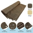 thumbnail image 3 of 90% Sunblock Shade Cloth with Grommets for Garden Patio 10' X 12'(3x3.6m), Mocha, 3 of 7