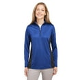 thumbnail image 1 of Harriton M786W Protection Anti-Accroc pour Dames IL Colorblock Quart-Zip - Vrai ROYAL/ Noir - TP, 1 of 2