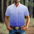thumbnail image 2 of Aursykel Men's Big and Tall Shirts Summer Tee for Men Casual Stylish Button down Shirt with Two Pockets Comfort Tees, 2 of 7