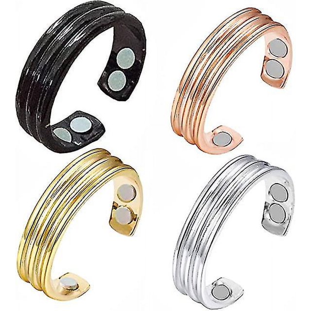 Anillos magnéticos terapéuticos YONGSHENG de drenaje linfático 4 piezas
