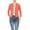 Dusty Rose, variant on Women's Collarless Blazer Open Front Sleek 3/4 Sleeves Cardigan