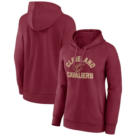 Women's Wine Cleveland Cavaliers Overtime Pullover Hoodie