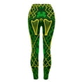 thumbnail image 4 of Oplxuo St Patricks Day Leggings for Women Casual Shamrock Leggings Irish Green Pant Soft Tummy Control Workout Yoga Pants, 4 of 7