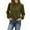 Army Green, variant on Womens Dressy Business Casual Blouse Elegant Long Sleeve Pleated Tops Work Shirt Fall Outfits