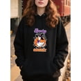thumbnail image 2 of Autumn Animal Theme Halloween Animal Hoodie for Men and Women, Unisex Pullover Hooded Sweatshirt, Comfortable Cotton Poly Blend, Casual Fall Seasonal Outfit, 2 of 5