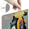 thumbnail image 3 of Acrylic Clipboards with Low Profile Clip, A4 Standard Size 9" x 12.5" File Holder for Writing Drawing, Clip Boards for Doctors Offices, A Monkey with Headphones Gifts, 3 of 7