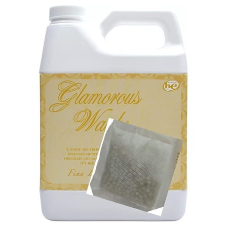 Tyler Candle Glamorous Wash High Maintenance Half Gallon (128 OZ) Laundry with Glamorous Sachet Single Pouch