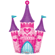 36" PRINCESS CASTLE Balloon • Large Foil Mylar Balloon • Party Supplies Decorations Foil Mylar Balloon