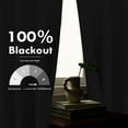 thumbnail image 3 of DriftAway 100% Blackout Curtain Liners for Bedroom Living Room Full Light Blocking Thermal Insulated Blackout Liner with 18 Pcs Rings 2 Panels Set for 54 Inch Long Curtains Each 50"W x 50"L Off White, 3 of 8