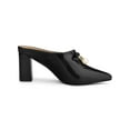 thumbnail image 3 of BLISSFUL STEP Mules à Talon Bloc pour Femmes avec Nœud en Perles Noir 7, 3 of 8