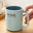 thumbnail image 4 of Taza de lavado Bicolor, cepillo de dientes doméstico para hacer gárgaras, taza de cepillo de dientes espesada de plástico con mango, 4 of 5