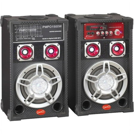Pair of Powered 6" Professional Speakers