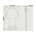 thumbnail image 4 of Puerto Carga Silicona Tapón Antipolvo Tapa Antipérdida (4x para IOS Clear), 4 of 8