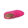 thumbnail image 4 of BLISSFUL STEP Women's Faux Suede Chunky Heel Round Toe Side Zip Ankle Boots Hot Pink 5.5, 4 of 8