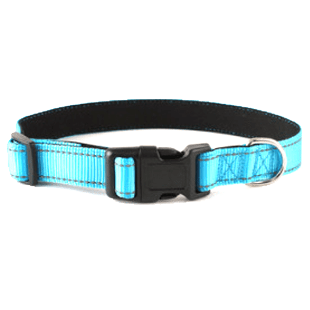 Procesamiento de collar de perro Collar de servicio pesado Forro de nylon balístico Collar de perro reflectante Acero inoxidable ajustable Adepaton Correas y Collares para Perros