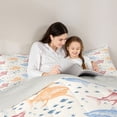thumbnail image 4 of Erosebridal Cute Shark Bedding Comforter Set 7 Pieces for Kid, Sealife Animal Full Bedding Set, 4 of 7