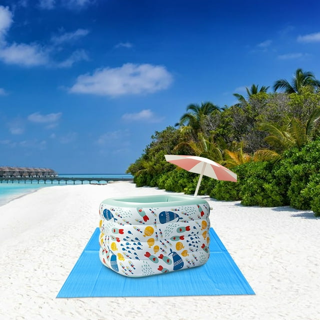 HOARBOEG 131.89x131.89in Swimming Pool Ground Cloth Square Swimming Pool Liner Pad for Above Ground Swimming Pools Heavy Duty Pool Ground Mat Protector Pad Prevents Punctures Pool Tarp