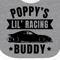 thumbnail image 4 of Inktastic Poppy's Lil' Racing Buddy with Car Silhouette Boys or Girls Baby Bib, 4 of 4