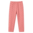 thumbnail image 6 of LEAVINGSUO Nightgowns for Women Plus Size Long Sleeve Winter Soft Cotton Velour Pajamas Fleece-lined And Thickened Loose-fitting Nightdress And Warm Robe Pink Free Size, 6 of 8