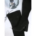 thumbnail image 3 of Faux Leather Thigh High Block Heel Boots, 3 of 4