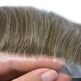 thumbnail image 2 of LYRICALHAIR Toupee for Men Hairpiece Indian Human Hair Replacement System Full Poly Hair Units for Man PU Injected Male Wig Hair Prosthesis, 2 of 5