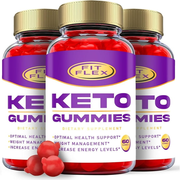 (3 Pack) Fit Flex Keto ACV Gummies - Apple Cider Vinegar Supplement for Weight Loss - Energy & Focus Boosting Dietary Supplements for Weight Management & Metabolism - Fat Burn - 180 Gummies