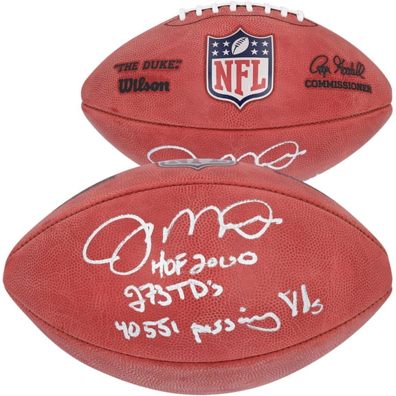 Joe Montana San Francisco 49ers Autographed Duke Full Color Football with Multiple Inscriptions - Fanatics Authentic Certified