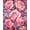 Pink, Pattern 3, variant on ODIKA 4'x6' Machine Washable Non-Slip Area Rug, Vibrant Botanical Bloom with Rose Accents and Multicolor Floral Motifs High Traffic Rug, Ivory, 61726