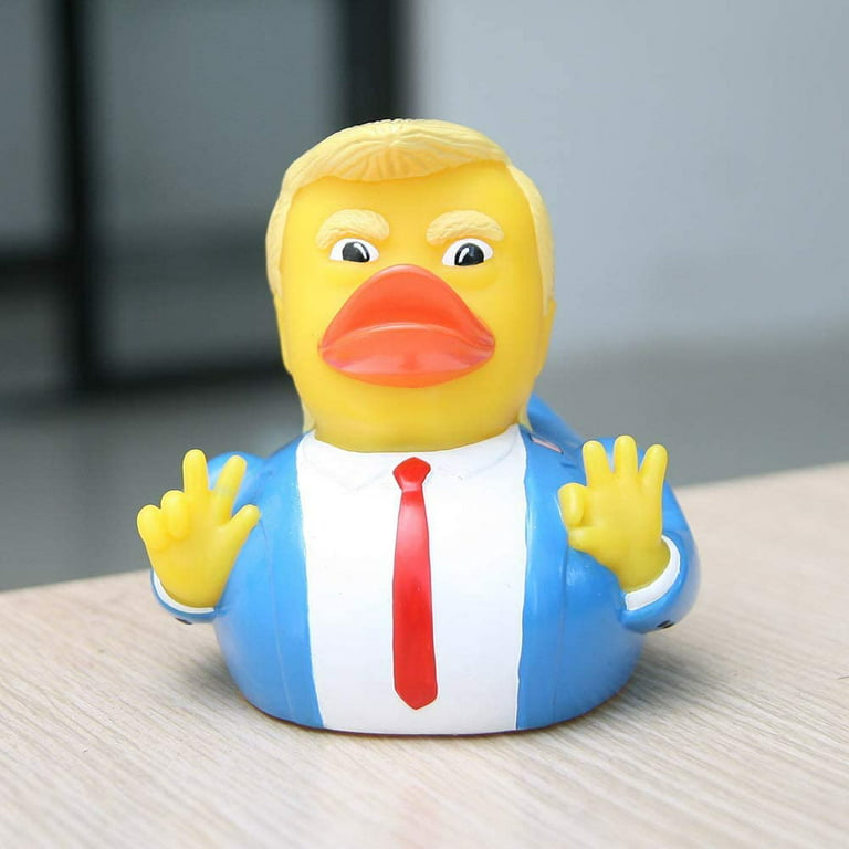 4PCS Trump Duck Squeak Bath Duck Baby Bath Toys Rubber Duck Funny Gift for  Kids