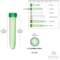 thumbnail image 3 of Floral Water Tubes/Vials For Flower Arrangements by Royal Imports, Green - 3" (1/2" Opening) - Standard - 100/Pack - w/ Caps, 3 of 3