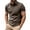 Khaki, variant on Mens T Shirts Polo Shirts Button Up Turn Down Lapel Short Sleeve Solid Color Sports Mens Clothing,Black,L