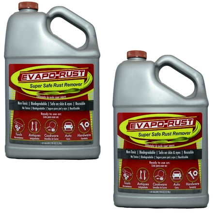 Evapo-Rust Super Safe Non Toxic Water Based Heavy Rust Remover Cleaner (2 Pack)