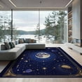 thumbnail image 2 of ODIKA 8'x10' Washable Area Rug Non-Shedding, Easy Care, Large Galaxy Planetary Constellation Starry Planets Stars Themed for King Size Bedroom Under Bed, Master Suite, 2 of 7