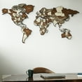 thumbnail image 4 of ColorfullWorlds 3D Multilayered Wooden Map on Metal Base, Ready to Hang World Map, Wood Wall Art Map For Home & Kitchen or Office (Large), 4 of 8
