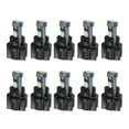 thumbnail image 2 of Almencla 10 Pieces Car T5 3030 Instrument Panel 3LED Light with Twist Socket Ice Blue, 2 of 8