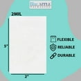 thumbnail image 5 of 2Mil Clear Flat Open Top Poly Bags LDPE Packaging - 2"X5" & (100 Bags), 5 of 7