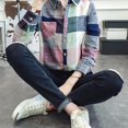thumbnail image 3 of FANTADOOL Autumn Ladies Long Sleeve Blouse Casual Patchwork Shirts, 3 of 6
