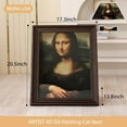 thumbnail image 3 of Mona Lisa Cat Scratcher Bed, Cat Living in Famous Painting, Art 4D Oil with Arm Front Panel, Easy-to-Assemble Bed Couch Cave Condo Creative Home Decoration (Mona Lisa,One Size), 3 of 7