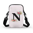 thumbnail image 2 of HELLHERO Adjustable Crossbody Bag, Polyester Adjustable Strap for Women, Floral Letter N, 2 of 4