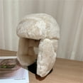 thumbnail image 4 of Necvior Russian Hat Ushanka Plush Hat Caps Windproof Warm Earflap Russian Hat for Skiing Camping Hiking Biking, 4 of 14