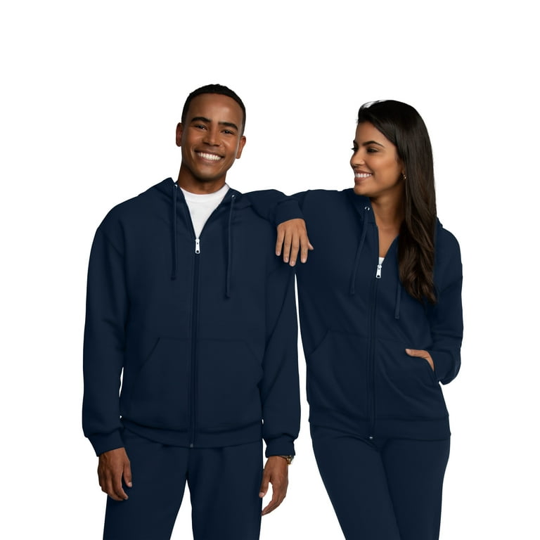Fruit of the Loom Men s EverSoft Fleece Full Zip Hoodie Jacket Sizes S 3XL Walmart