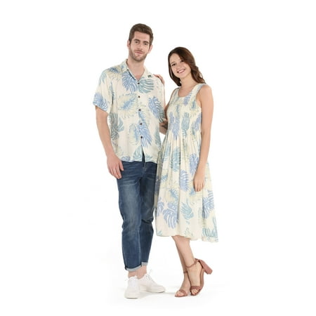 Hawaii Hangover - Couple Matching Hawaiian Luau Aloha Shirt Elastic ...
