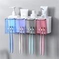 thumbnail image 1 of Cqxid Rack Under $10 Wall Mounted Convenience Toothbrush Holder Toothpaste Stand With Super Sticky Pads For Bathroom New, 1 of 6
