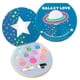 thumbnail image 1 of Expressions Paleta de sombras de ojos de 10 colores y rubor Maquillaje Set de belleza novedoso Plegable Compacto con espejo Lavable No tóxico Galaxy Love Glisten & Glitter Paleta de maquillaje, 1 of 5
